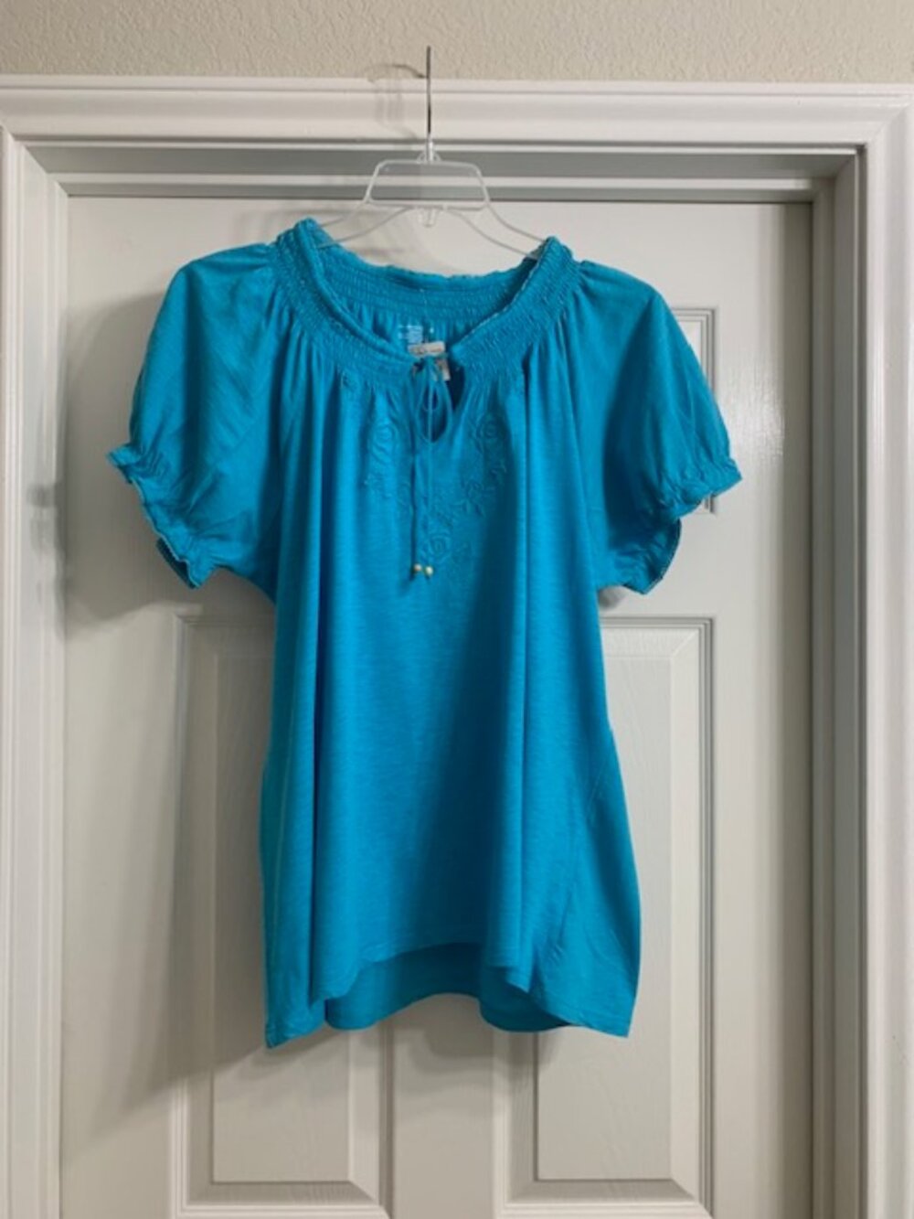 Charter Club Women's Turquoise Color Blouse, Size 3X (NWT)